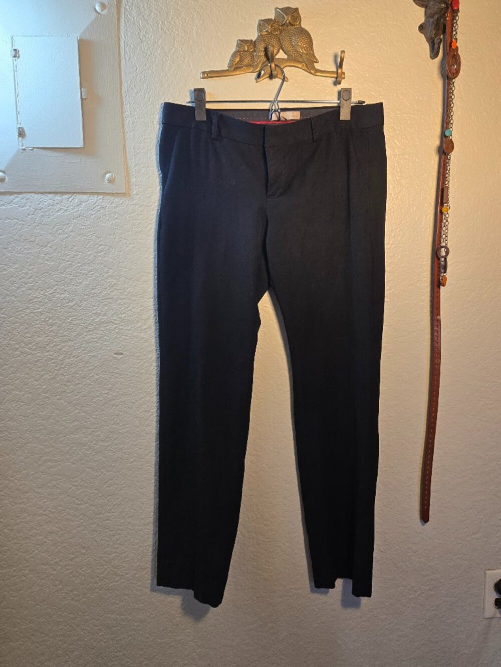 Banana Republic Black Slim Straight Leg Dress Pants Size 6 (RN 54023 CA 17897)